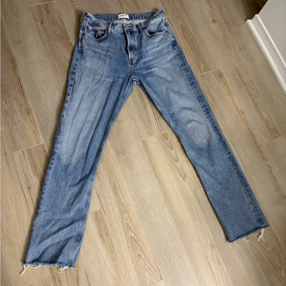 Agolde High Rise Women Jeans in Light Blue